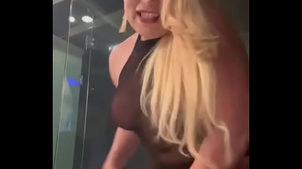 Perfect SHEMALE Moss Showing Her Beauty and Massive Cock XXL